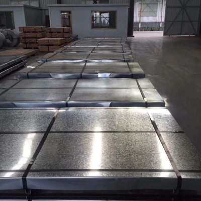 Largeur personnalisée Dx51d Dx52D Dx53D Dx54D Dx55D SPCC SGCC Secc Z275 Plaque métallique galvanisée au zinc plongée à chaud Plaques d'acier galvanisé