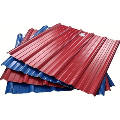 0.12-0.85mm feuille ondulée 30-150g Panneau de toit galvanisé à chaud avec SPCC Grade