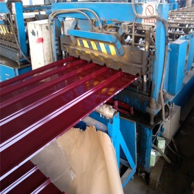 Technique de galvanisation Dx51d tôle de toiture en acier ondulé PPGI/PPGL prépeinte laminée à froid
