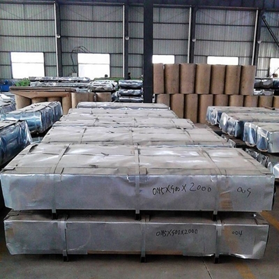 CFR JIS G3302 SGCC Métaux laminés à froid / trempés à chaud Fer tôle d'acier galvanisé 0,7 mm-60 mm