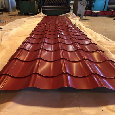 Plaque de toiture en acier ondulé de couleur Aluzinc Zinc Ral pour la résistance aux intempéries