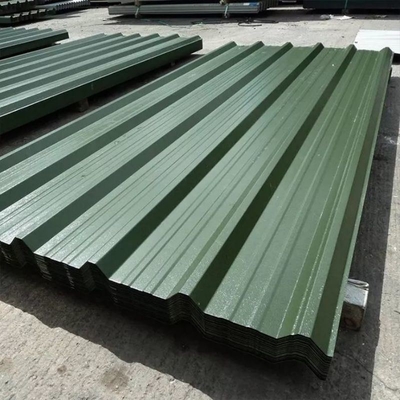 Couleur du matériau de construction métallique en acier galvanisé ondulé