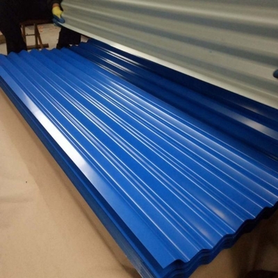Couleur du matériau de construction métallique en acier galvanisé ondulé