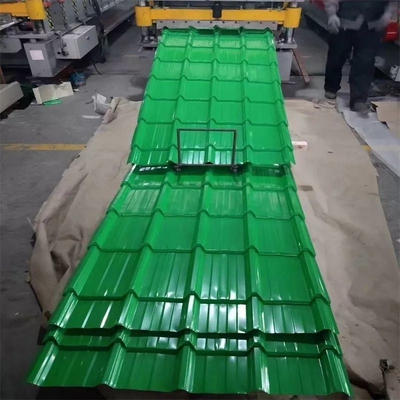 Couleur du matériau de construction métallique en acier galvanisé ondulé