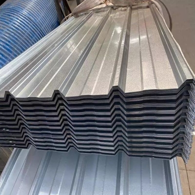 Plaque de toiture en métal ondulé revêtue de zinc galvanisée 26 28 Gauge Gi Bwg30 Bwg32 G90 G60