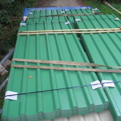 Matériaux de toiture en tôle d'acier galvalume zinc en tôle de toiture ondulée