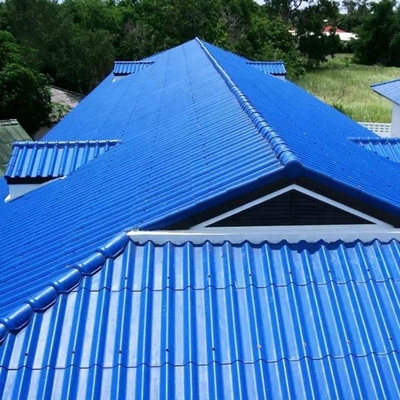 Matériaux de toiture en tôle d'acier galvalume zinc en tôle de toiture ondulée