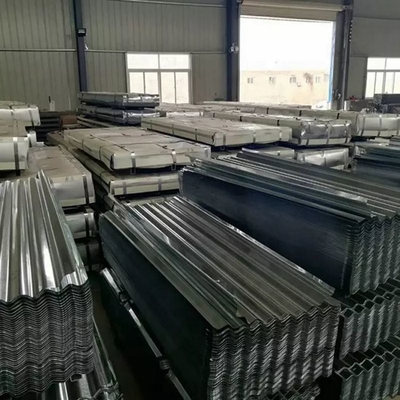 Plaque de toiture en acier ondulé galvanisé en aluminium à une épaisseur de 0,1 mm à 1,2 mm