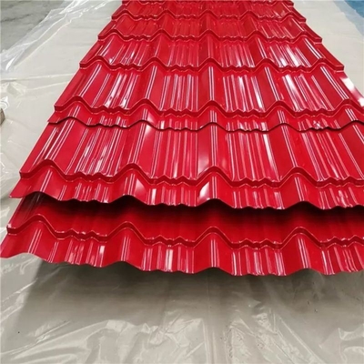 Échantillons US 1/kg Feuille de toiture en acier ondulé PPGL PPGI galvanisée revêtue de couleur