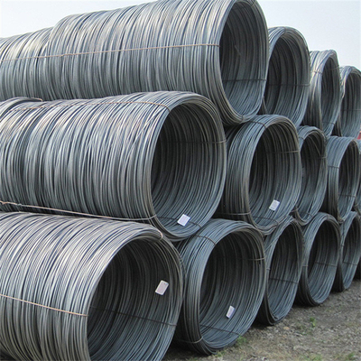 Tolérance de 1% SAE1006 SAE1008 Q195 Q235 5,5 mm 6,5 mm Barre en acier laminé à chaud à faible teneur en carbone