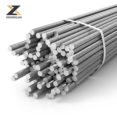 HRB400 HRB500 Barres de renforcement en acier en fibre de verre Barre de fer déformée Barre d'acier Barre de construction 6 mm 8 mm 10 mm Barres en acier enroulées