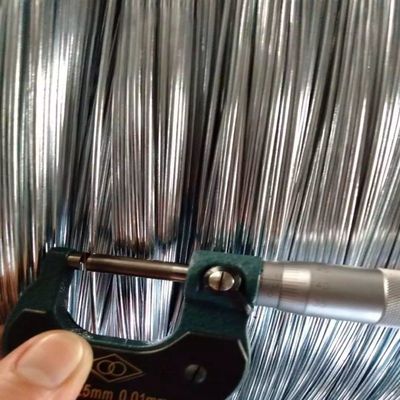 Fil galvanisé en acier à haute teneur en carbone, revêtu de zinc, certifié ISO