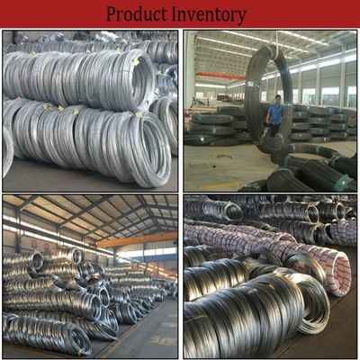 Barre de fil d'acier à faible teneur en carbone en acier zinc recouvert plongée à chaud en acier galvanisé en acier galvanisé en acier galvanisé