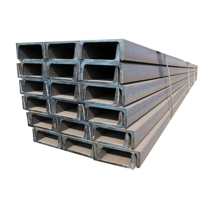 Matériau galvanisé au carbone en forme de U en acier de canal C laminé à chaud avec une largeur de 40 à 550 mm