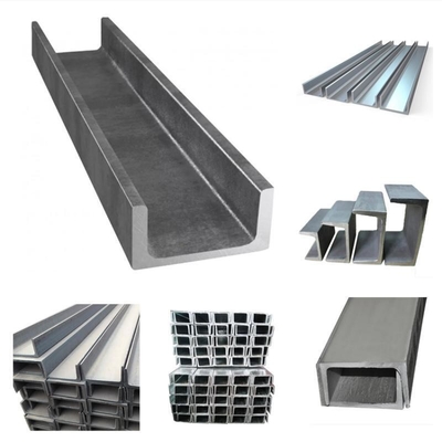 40-550 mm poutre de canal U/C/Z pour support en acier Ss400 A36 Q195 Q235 Q345 Q355 St37 S235jr