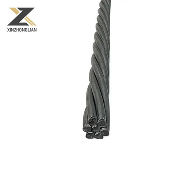 Cable à fil rond de qualité acier au carbone 1*7 7*7 1*19 7*19 6*12 6*19 Cable à ascenseur