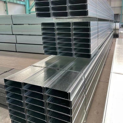 Tailles de canaux en acier galvanisé ZC avec surface de laminage à chaud