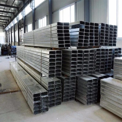 Tailles de canaux en acier galvanisé ZC avec surface de laminage à chaud