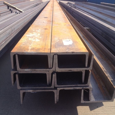 Largeur 40-550 mm U Channel U Beam laminé à chaud en acier structural à carbone doux S235jr S355jr