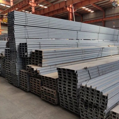 5-12m longueur non perforée galvanisée en acier U pour acier de structure en acier C