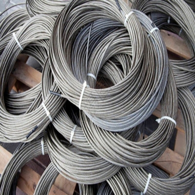 Corde en acier galvanisé non allié pour rouleaux de remorqueurs Poids 25 kg/50 kg/100 kg/200 kg