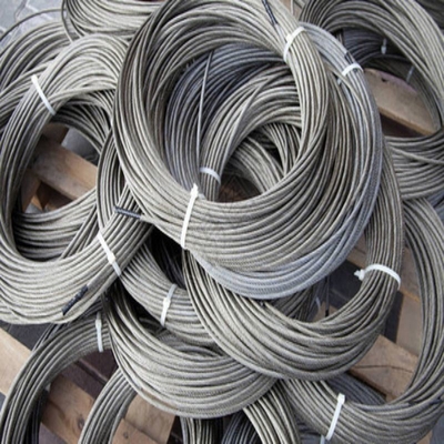 Cable en acier à surface en spirale non allié 35wx7- 24 mm pour grue