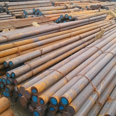 AISI Standard ASTM 1020 1045 1065 S45c Q235 Q355 S235jr S275jr S355jr Ss400 Barres métalliques de coupe ronde en acier au carbone