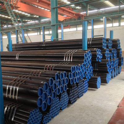 Pipe en acier au carbone enduite en noir LSAW ERW API / API5l Grade X65 pour la fabrication