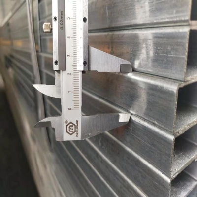 Pipe carrée galvanisée de 1 x 1 pouce pour la section de chaudière ronde