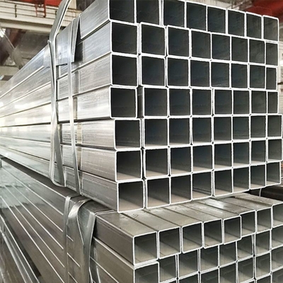 Pipe carrée galvanisée de 1 x 1 pouce pour la section de chaudière ronde