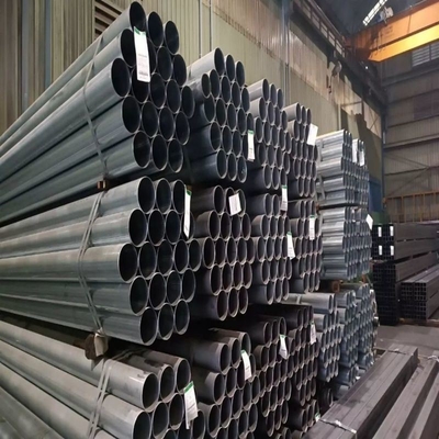 6 mètres de longueur BS1387 Tubes en acier revêtues de zinc galvanisées tubulaires rondes en fer à section creuse en acier au carbone