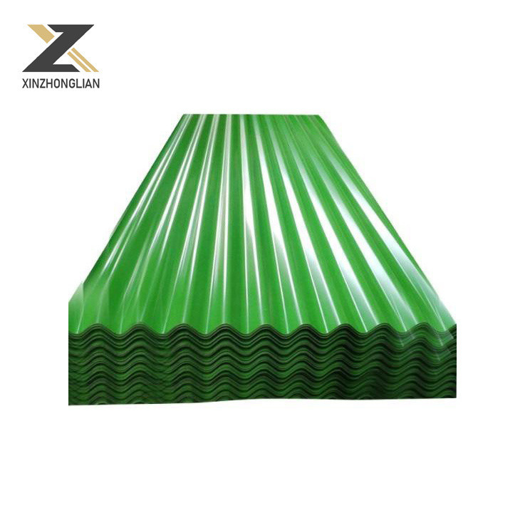 0.12-1.2mm feuille ondulée 30-150g panneau de toit galvanisé à chaud avec personnalisation