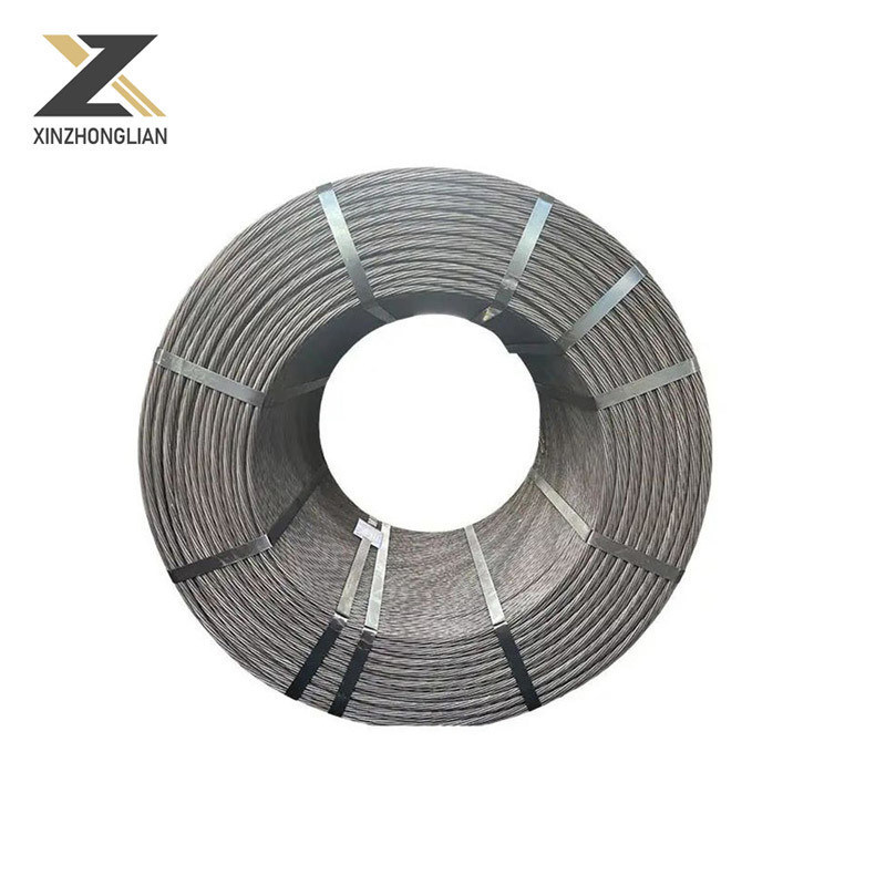 12.7mm PC fil d'acier à faible relâchement fil d'acier 0,5 pouces de diamètre pour la clôture à FOB