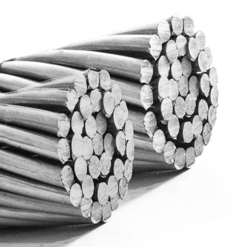 Surface lisse 1/2 pouce 6X19 Iwrc électrique galvanisé et non galvanisé câble en acier