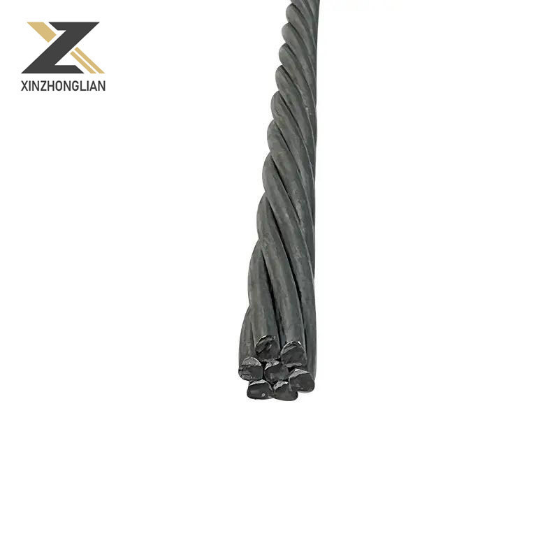 Cable à fil rond de qualité acier au carbone 1*7 7*7 1*19 7*19 6*12 6*19 Cable à ascenseur